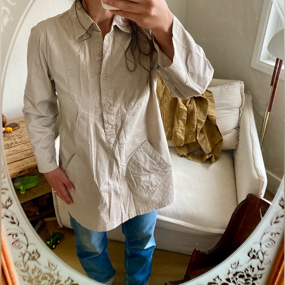 Vintage painters smock top